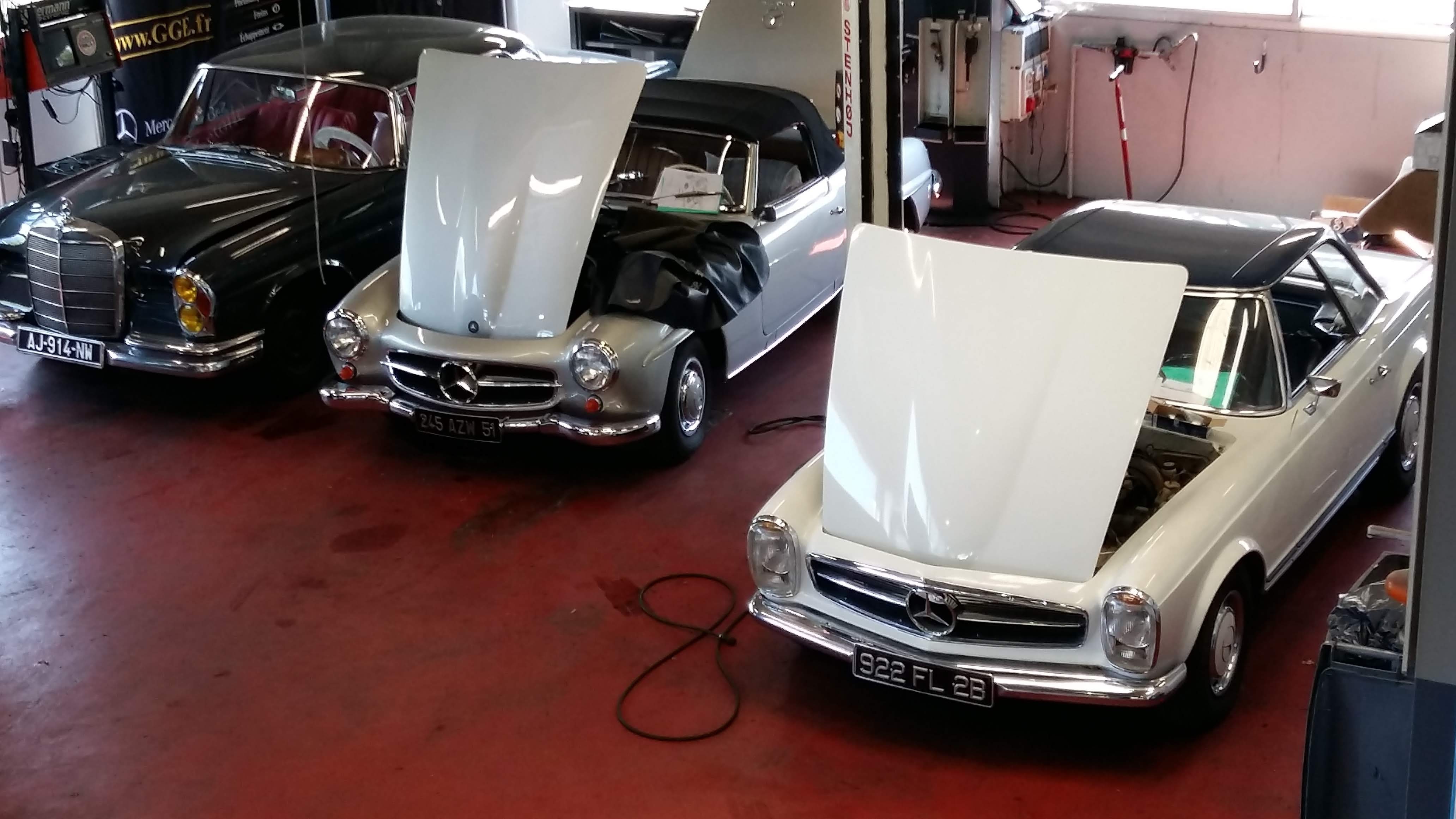 Révision, restauration et remise en état de Mercedes de collection